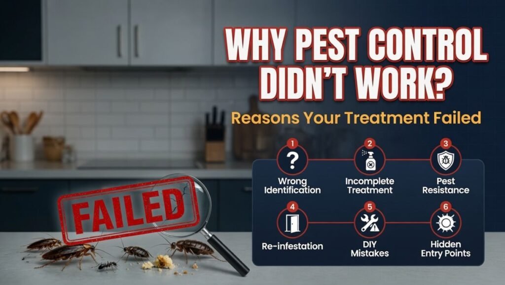 Why Pest Control Didn't Work? Reasons Your Treatment Failed